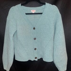 Cat & Jack teal sparkle sweater like new